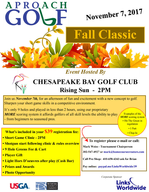 APROach Golf Fall Classic Flier