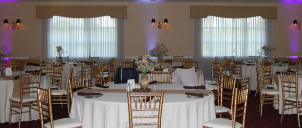 Chiavari Chairs in the Chantilly Ballroom