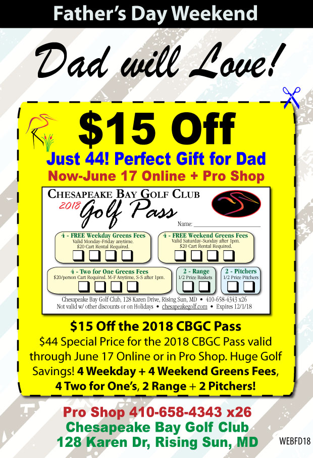 CBGC Golf Pass Father's Day Special