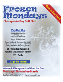 Monday Frozen Frozen Mondays | Chesapeake Bay Golf Club